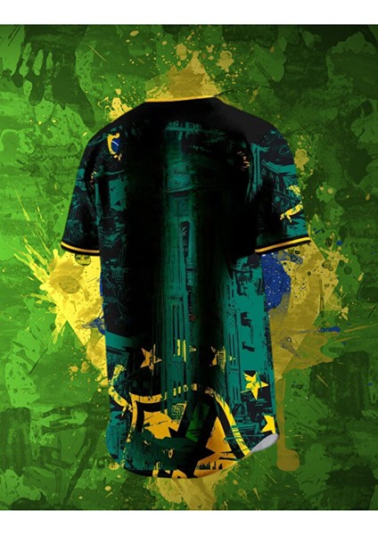 Brezilya The Prince Euro 24 Özel Tasarım Milli Takım Futbol Forması Yeşil Özel Forma Kumaşı fiyatları