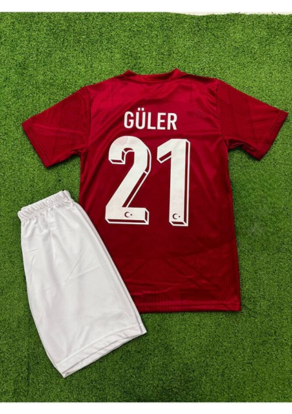 Arda G. Türkiye Milli Takım Çocuk Futbol Forması Hava Alabilen Polyester Kumaş Halısaha Forması
