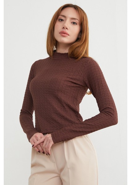 Dik Yaka Bürümcük Kumaş Bluz fırsatları