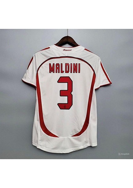 Maldini Efsane Milan Beyaz Renk Özel Tasarım Retro Forma / Maldini Nostalji Forma Ozan Spor fiyatları