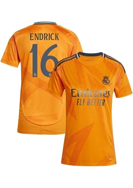 Real Madrıd Deplasman Turuncu 2024 # Endrıck # Yetişkin Forması