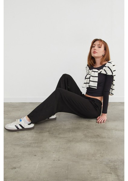 Beli Bağlamalı Bol Paça Pantolon fırsatları