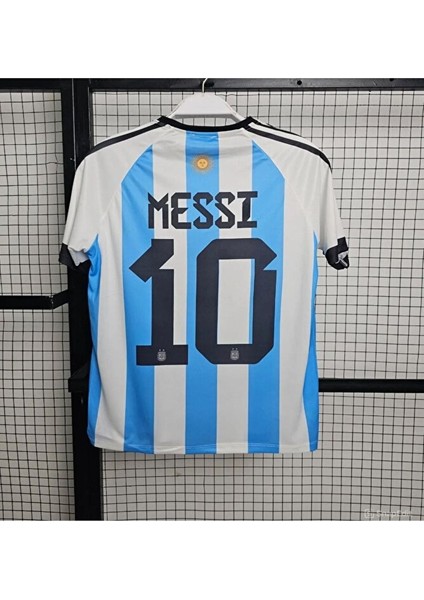 Arjantîn-10 Numara Messi Milli Takım Futbol Forması Vs T-Shirt