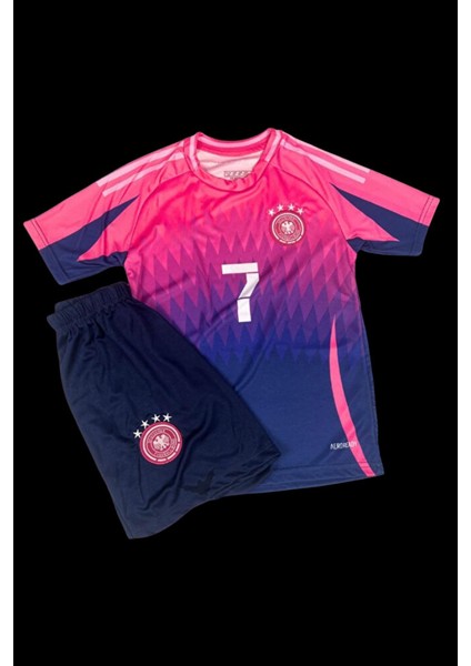Almanya Milli Takımı Havertz Yeni Sezon Deplasman Pembe Çocuk Forması 4lü Set fiyatları