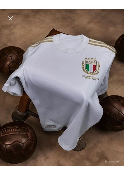 Italya Imobille 125 Yıl. Özel Beyaz Beyaz Retro Forması indirimleri