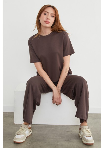 Basic Bisiket Yaka Modal Tişört fiyatları