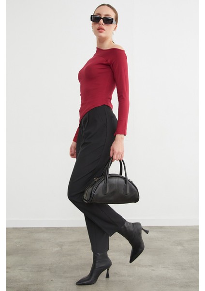 Basic Asimetrik Yırtmaçlı Tek Omuz Bluz fiyatları