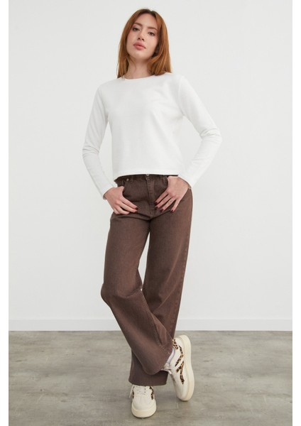 3 Iplik Şardonsuz Yakası Ribanalı Sweatshirt fiyatları