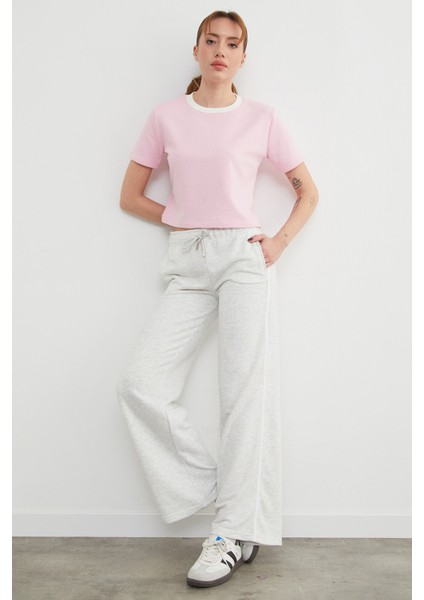 Yanı Biyeli Cepli Bol Paça Eşofman Altı