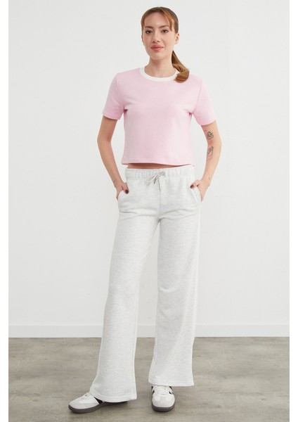 Yanı Biyeli Cepli Bol Paça Eşofman Altı modelleri