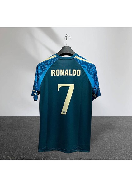 C.ronaldo Madrid Özel Tasarım Retro Futbol Forması Hava Alabilen Özel Forma Kumaşı modelleri