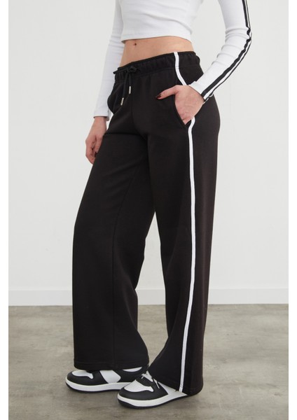 Yanı Biyeli Cepli Bol Paça Eşofman Altı fiyatları