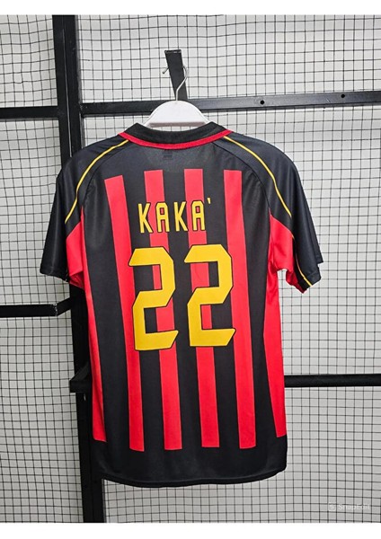 Kaka 22 Retro A.c Milan Efsane Futbol Forması Nefes Alabilen Polyester Kumaş Halısaha Forması
