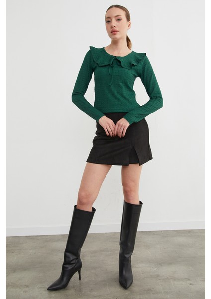 Bebe Yaka Bürümcük Kumaş Bluz fiyatları