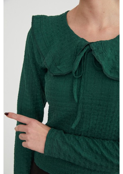 Bebe Yaka Bürümcük Kumaş Bluz fırsatları