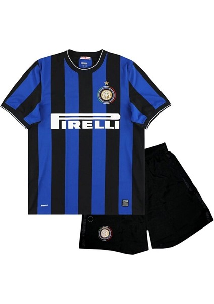Inter Milan Ronaldo 9 Lacivert 2011/12 Sezonçocuk Futbol Forma I 2'li Set Forma ve Şort