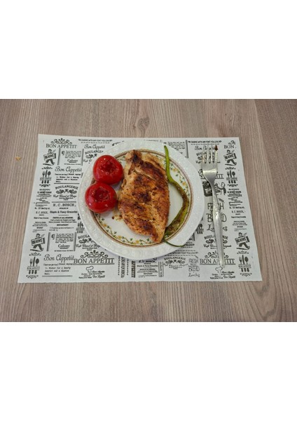 100 Adet 24X34 cm Beyaz Sülfit Hamburger Kağıdı , Tost, Servis Kağıdı modelleri