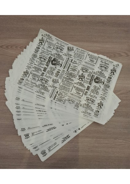 100 Adet 24X34 cm Beyaz Sülfit Hamburger Kağıdı , Tost, Servis Kağıdı fırsatları