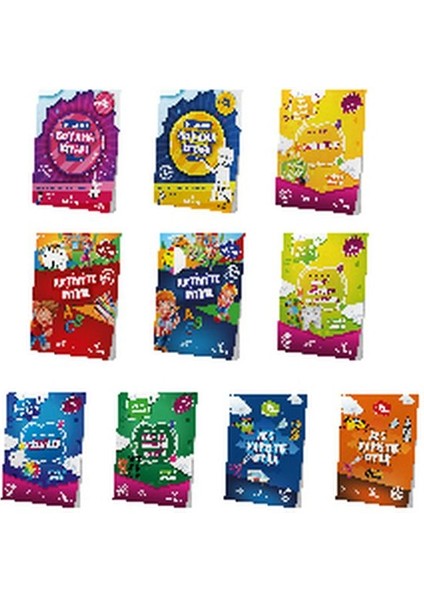 5-7 Yaş Okul Öncesi Evde Etkinlik Seti (10 Kitap)