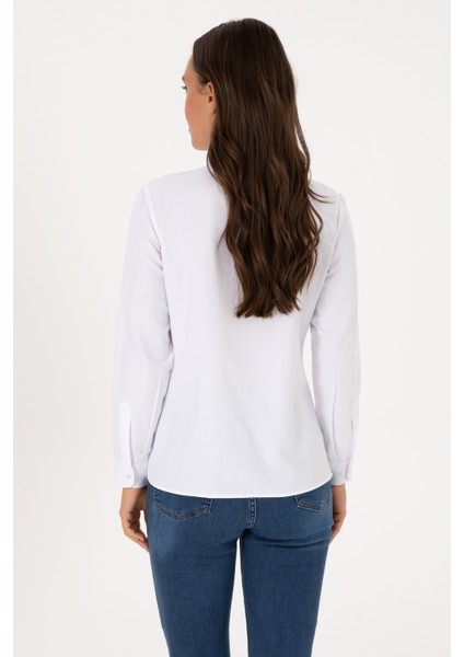 Kadın Beyaz Gömlek Basic 50307990-VR013 indirimleri