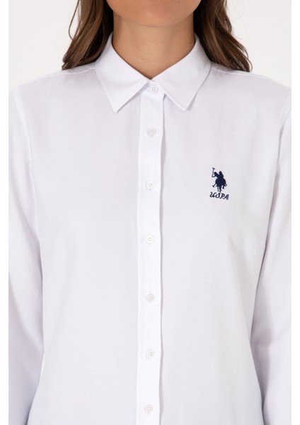 Kadın Beyaz Gömlek Basic 50307990-VR013