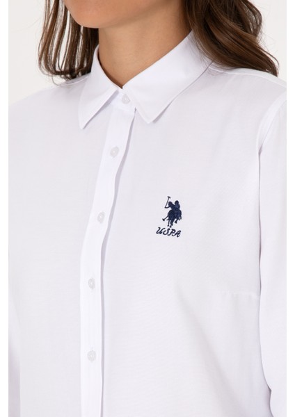 Kadın Beyaz Gömlek Basic 50307990-VR013