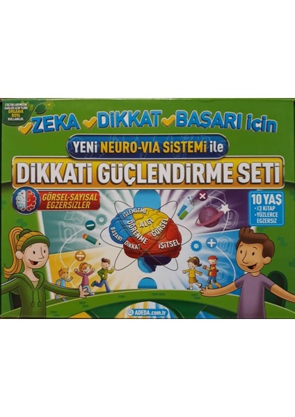 Dikkati Güçlendirme Seti 4. Sınıf – 10 Yaş-Neuro-Via