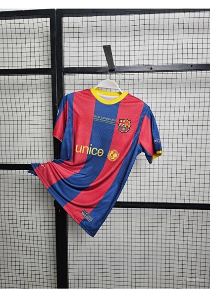 Barcelonaa Final London Retro Futbol Forması Nefes Alabilen Polyester Kumaş Halısaha Forması