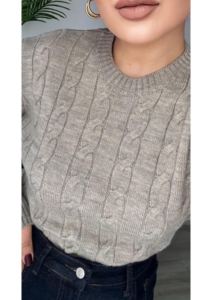 Vizon Saç Örgü Kazak modelleri