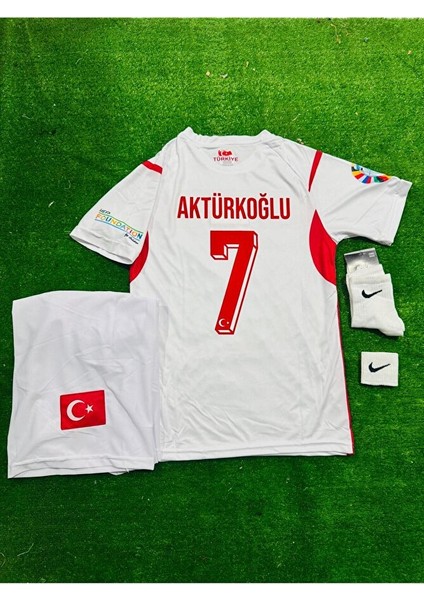 A Milli Takım 2026 Deplasman Beyaz # Kerem Aktürkoğlu # Çocuk Forması