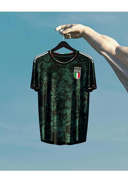 Italya Milli Takım Futbol Forması 23/24 Özel Tasarım Nefes Alan Polyester Halısaha Forması fiyatları
