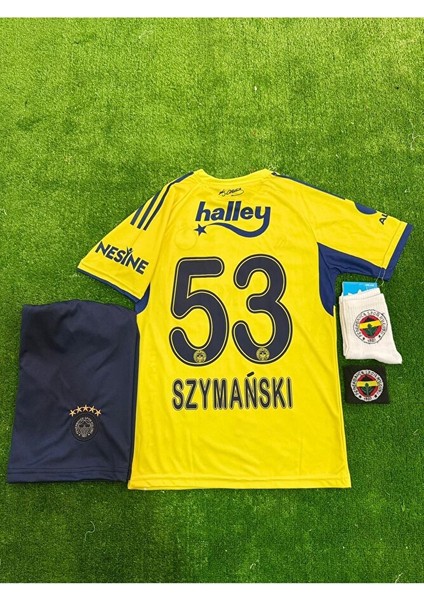 Fenerbahçe 2026 Sezonu Deplasman Sarı # Szymanskı # Çocuk Forması