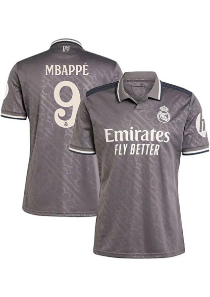 Real Madrıd 2024/25 Alternatıf / Mbappe / Yetişkin Forması [ Gri ]