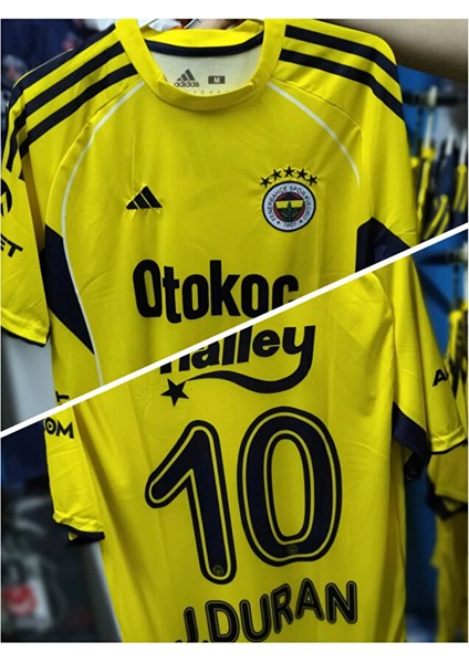 //fe./ner/.bah/'çe \\ 2026 #john Duran# 10 Numara Deplasman Sarı Yetişkin Taraftar Forması