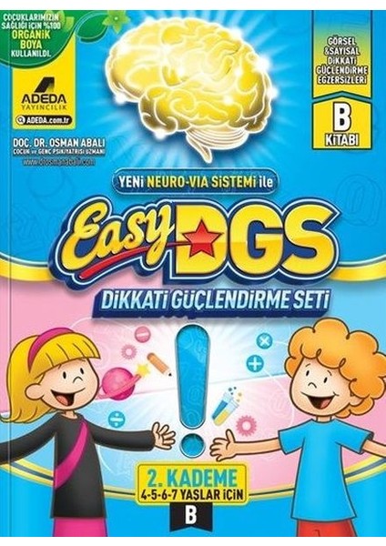 Easy Dikkati Güçlendirme Seti 4-7 Yaş B Kitapçığı