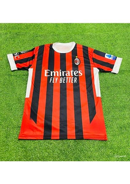 M.i.l.a.n Isimsiz Çubuklu Retro Efsane Kısa Kol Yetişkin Forma Vs