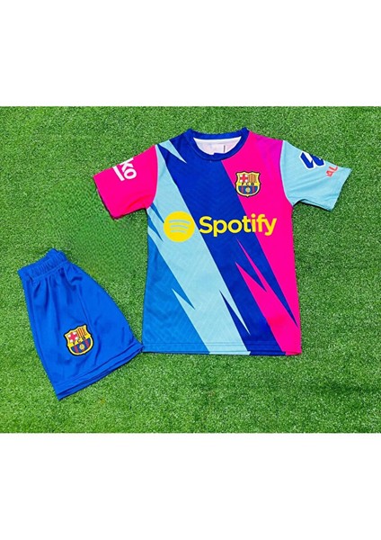 Gavi Barcelona Çocuk Futbol Forması 24/25 Hava Alabilen Polyester Kumaş Halısaha Forması fırsatları