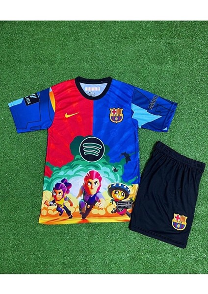 Barcelona Lamine Yamal Özel Konsept Çocuk Forması (Brawl Stars)