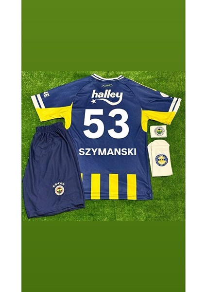 Fenerbahçe 2026 Sezonu Iç Saha Çubuklu # Szymanskı # Çocuk Forması