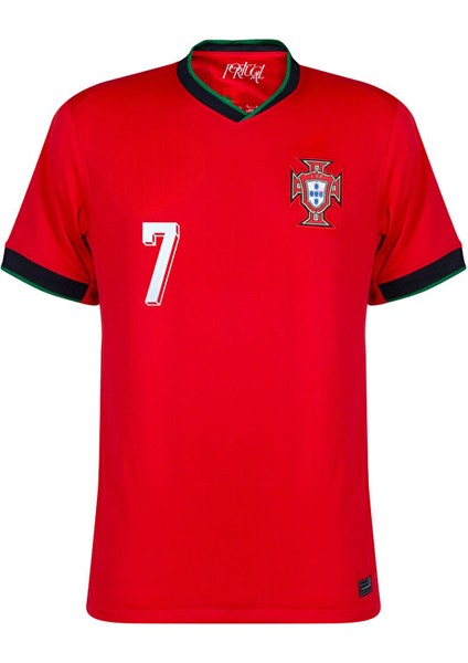 Portekiz Cristiano Ronaldo Kırmızı 24/25 Yeni Sezon Futbol Forması Özel Forma Kumaşı modelleri