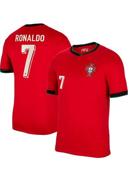 Portekiz Cristiano Ronaldo Kırmızı 24/25 Yeni Sezon Futbol Forması Özel Forma Kumaşı fırsatları