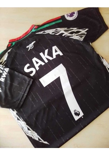 Arsenal Saka 2025 Isimsiz Forma Siyah 2322