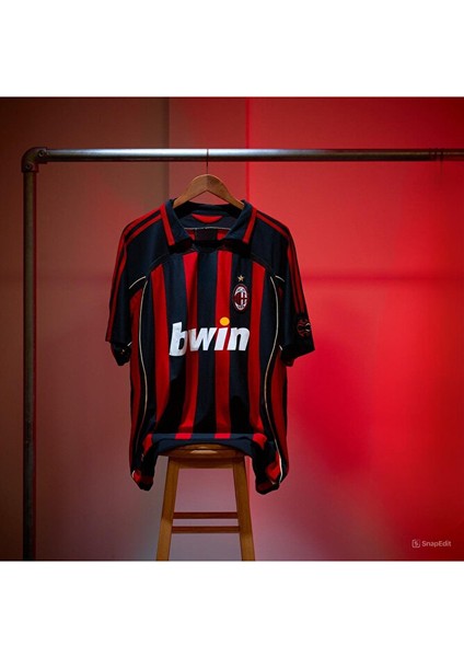 Ac Mılan 2006/07 Iç Saha Kırmızı Kısa Kol # Pırlo # Yetişkin Forması fiyatları