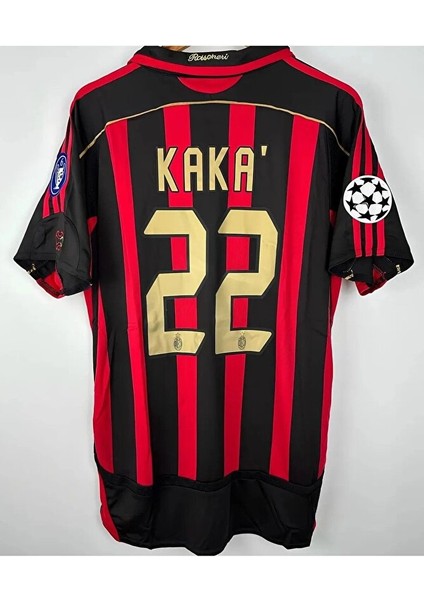 Ac Mılan 2006/07 Iç Saha Kırmızı Kısa Kol # Kaka # Yetişkin Forması