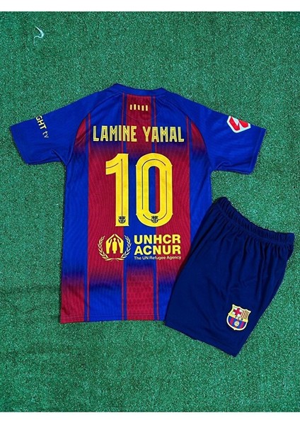 New B.a.r.c.e.l.o.n.a 2026 Iç Saha Lamine Yamal //10 Çocuk Forması 4'lü Set modelleri