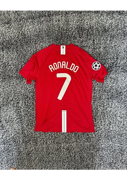 C.ronaldo M.united 2008 Ucl Iç Saha Kırmızı Retro Futbol Forması Hava Alabilen Özel Forma Kumaşı modelleri