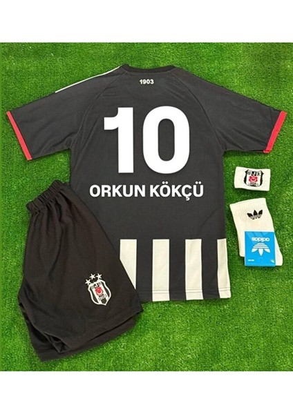 .b.e.ş.i.k.t.a.ş./ 2026 /#orkun Kökçü#/ 10 Iç Saha Çubuklu Çocuk Forması 4 Lü Set