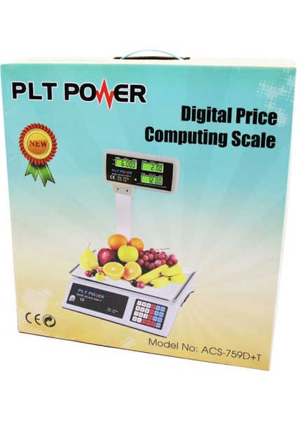 40kg Kafalı Dijital Terazi Acs-759d+t (4915)