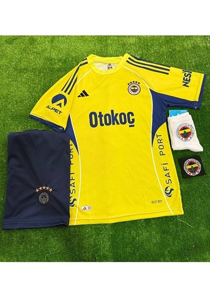 Fen'erb'ahç'e 2026 #isimsiz# Deplasman Sarı Çocuk Forması 4lü Set Şort/çorap/bileklik modelleri