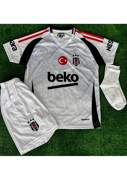 Yeni Sezon 2024/25 ʙᴇşɪᴋᴛᴀş#27 Rafa. Silva. Alternatif Beyaz Çocuk Forması Çorap Bileklik Hediyeli fiyatları